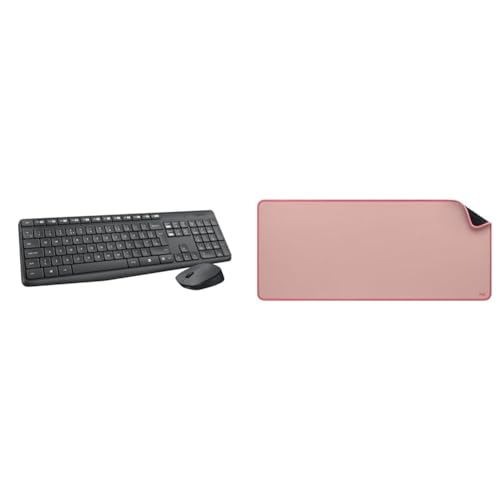 Image of Logitech MK235 Wireless Keyboard and Mouse Set for Windows, 2.4 GHz Wireless Unifying USB Receiver,
