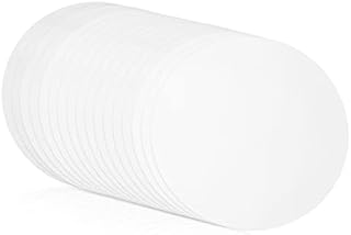 HaWare Cake Tin Liners, 150 Pcs 9 Inch Round Parchment Paper, Non Stick Baking Parchment Circles Greaseproof Paper Sheets Fit Cake Pan, Oven, Tortilla Press for Baking/Cooking/Steaming (23cm, White)