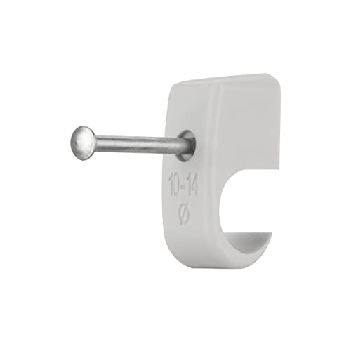 REV Expressschellen, 100 St. Nagelschellen -Kabelschellen, 10-14mm, grau