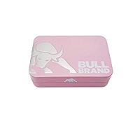 tobacco tin poundland BULL BRAND Tobacco Tin Embossed Black Blue Pink Smoking Cigarette Caddy  Free Pack of 50 Bull Brand Rolling Papers Included : Amazon.co.uk: Fashion