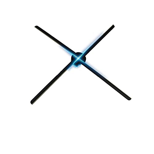 Hologramme 3D 638ELLÉS WiFi 55CM 3D Projecteur Holographe Light Hologram Player LED Afficher la lumière de la publicité du Ventilateur APP Logo de contrôle