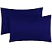 Mellanni Luxury Pillowcase Set - Brushed Microfiber 1800 Bedding - Wrinkle, Fade, Stain Resistant - Hypoallergenic (Set of 2 King Size, Imperial Blue)
