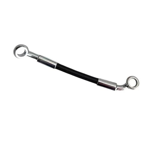 Tuyau d'embrayage moto en acier tressé 190cm avec raccord coudé M10