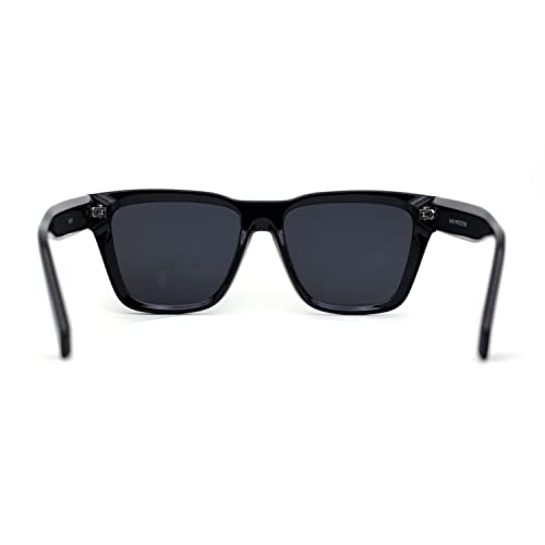 Womens Mod Square Large Cat Eye Beveled Plastic Sunglasses4