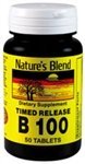 Nature's Blend B-100 Complex Timed Release Vitamin 50 Tablets