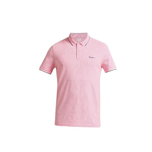 Image of Pepe Jeans Men's Cotton Regular Fit Polo T-Shirt