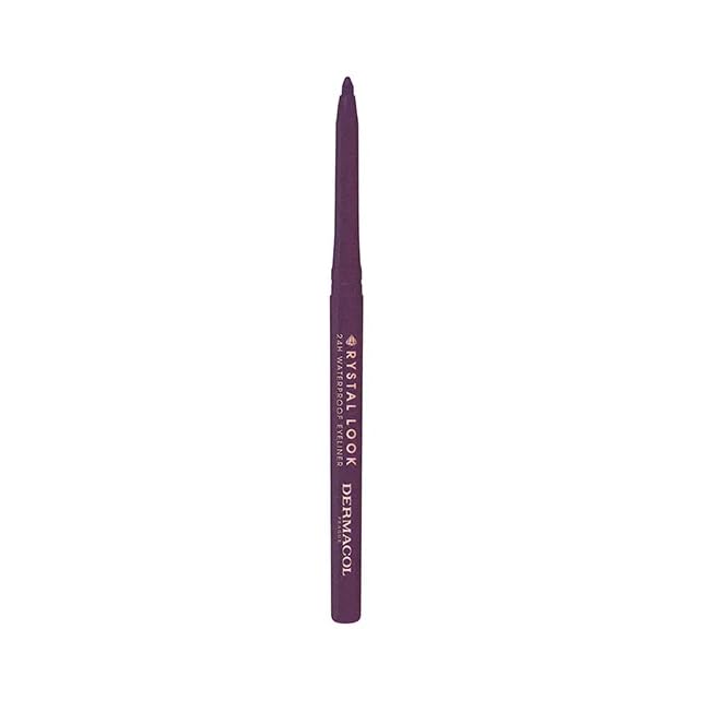 Dermacol - Automatic Crystal Pencil 2 Eyeliner, Delineador de Ojos de Textura Suave y Cremosa, Ideal para un Acabado Preciso y Duradero, Perfecto para Realzar tu Mirada.