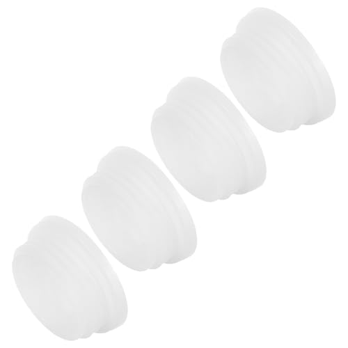 VALICLUD Lot de 4 Set de Set de Bouchons à Vis en Plastique Blanc pour Seau de 200 Litres, Étanchéité Anti-fuite, Usage Polyvalent pour Stockage D'eau en Extérieur Domicile