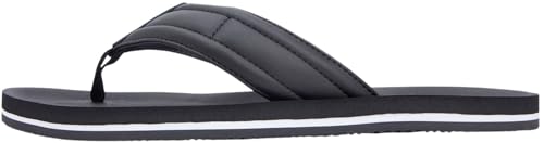 Tommy Hilfiger Hilfiger Padded Beach Sandal Fm0fm05801, Chanclas Hombre, Black (Black), 43 EU
