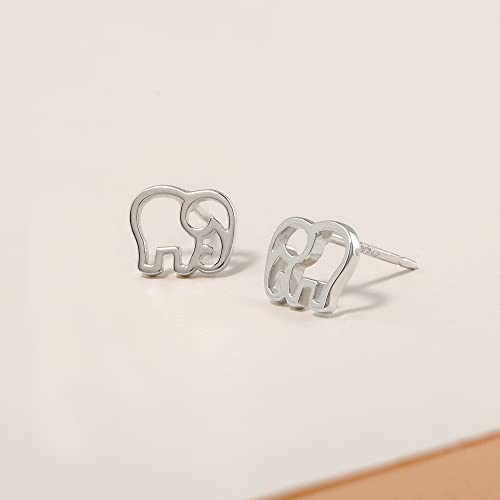 Boma Jewelry Sterling Silver Elephant Stud Earrings3