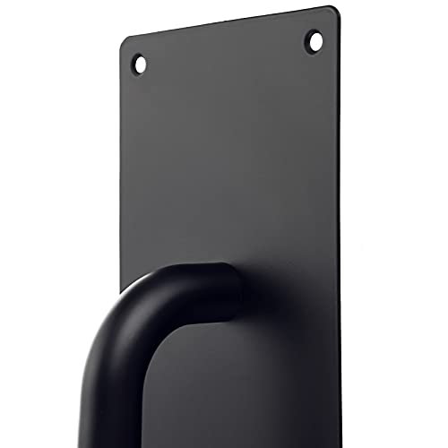 Sumnacon 2 Sets 12 Inch Stainess Steel Door Handles - Sturdy Door Pull Push Plates With Screws, Durable Pull Push Handles For Home Office Public, Black #TOP5