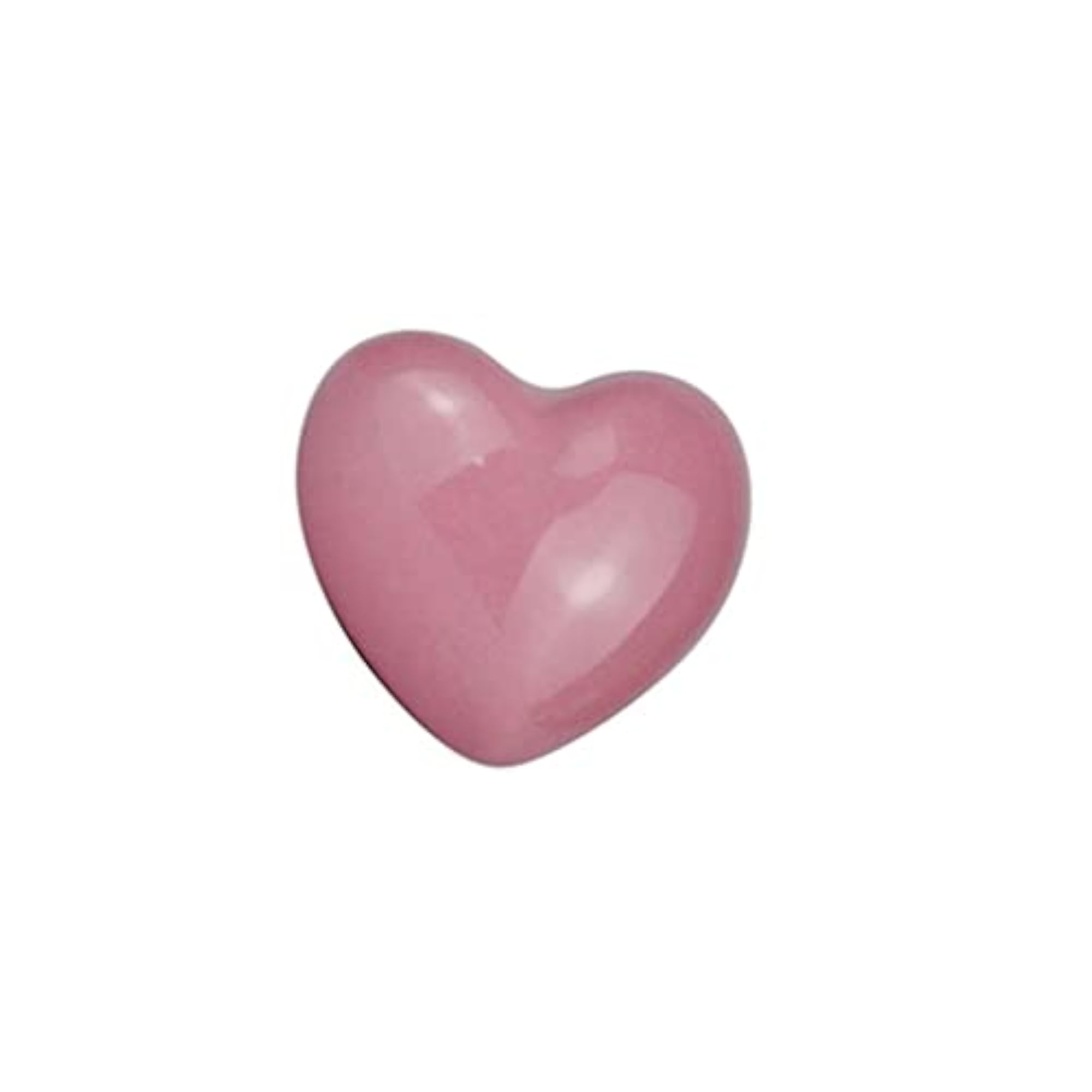 Heart Shaped Ceramic Drawer Pull Knob in Pink