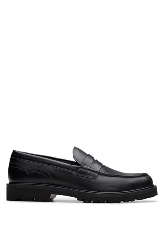 Clarks Mens Berwick Lo -, Black Leather, 8 UK