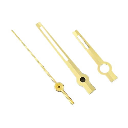Supkancl 1 Pieza de Accesorios de Reloj pulidos, punteros for Agujas de Movimiento NH35 y NH36, Puntero de lúmenes Azules C3.(Gold 1)
