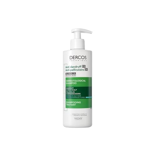 Vichy Dercos, Shampoo Anti-Forfora DS, Per Capelli da Normali a Grassi, Azione Riequilibrante, Effetto Anti-Ricomparsa, Arricchito con Disolfuro di Selenio e Acido Salicilico, 390 ml