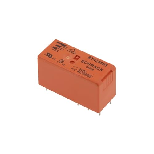 Relé RT424048 de 48V de 8 pines con dos contactos conmutados de 8A para PCB 2