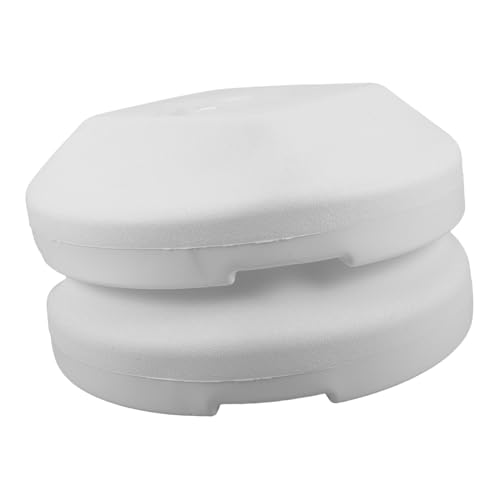 FRCOLOR Arch Base Water Filled 31cm Round Plastic Stand for Party Column Decoration, Arch Weights Anchors for Wedding and Event Setup, 2pcs Water Weight Balloons Accessories