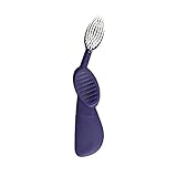 RADIUS Flex Brush with Soft Bristles Toothbrush BPA Free & ADA Accepted Designed to Improve Gum Health & Reduce Issues - Right Hand - Purple/White - Pack of 1
