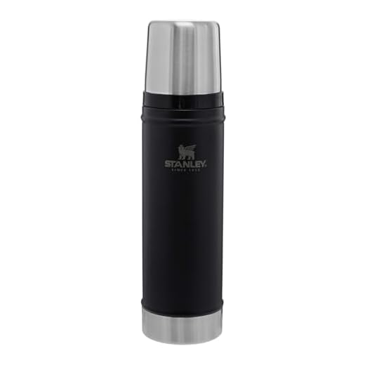 Stanley Classic Vacuum Insulated Wide Mouth Bottle - BPA-Free 18/8 Stainless Steel Thermos for Cold & Hot Beverages – Keeps Liquid Hot or Cold for Up to 24 Hours