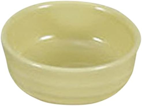 Set of 10 Condiment Plates, Yellow Glaze Flavor Pot, 3.3 x 1.5 inches (8.3 x 3.8 cm), Strengthened, Restaurant, Inn, Japanese Tableware, Restaurant, Commercial Use, Tableware, Tableware, Tableware