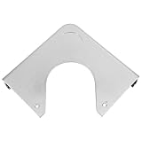 SUPVOX Billiard Table Corner Plate 7.16 Inch Metal Chrome Pool Table Accessory for 7 Billiards Rail Replacement Corner Guard