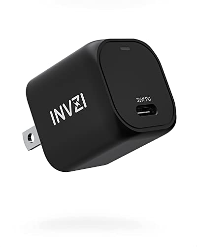 INVZI GaNHub USB C Charger 30W, GaN II Wall Charger for iPhone iPhone 15/15 Pro/14/14 Pro Max/13, PD PPS Mini Super Fast Charger Block for MacBook Air, iPad Pro, Mini, Pixel 6/6 Pro