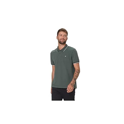 Camisa Polo Básica Masculina Em Malha Piquet Com Bordado Verde Escuro P