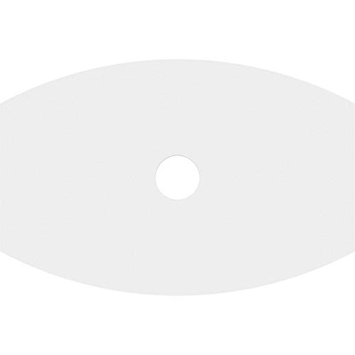 Image of Ekena Millwork CMP24X16KY-03000 Kailey Architectural Grade PVC Contemporary Urethane Ceiling Medallions 24 inchW x 16 inchH x 3 inchID x 13 inchC x 1 inchP