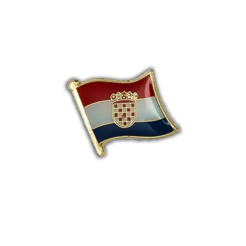 Clj Charles Le Jeune Pin's Drapeau Croatie Flottant - Croate - Drapeaux - qualité de finition - Epingle - Broche - Badge - PINS EUROPE