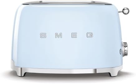 SMEG 2 Slice Toaster with 6 Presets and Defrost Function and Remo...