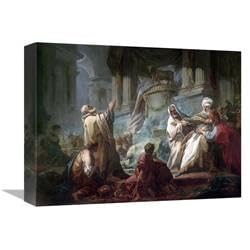 16 in. Jeroboam Sacrificing to The Idols Art Print - Jean Honore Fragonard