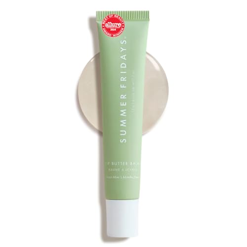 Image of Summer Fridays Lip Butter Balm - Hydrating Overnight Lip Mask + Clear Gloss for Instant Shine - With Nourishing Shea Butter - Everyday Makeup + Skincare Summer Essentials - Vegan - Sweet Mint (.5 Oz)