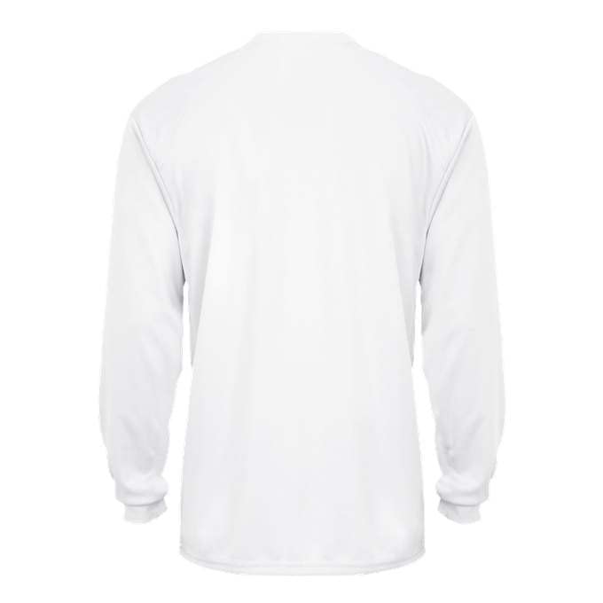 Badger Sports Tri-Blend L/S Tee White 2X-Large