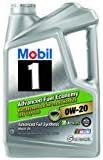 Mobil 1 0W-20 Advanced Fuel Economy Full Synthetic Motor Oil, 5 qt.