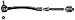 Dorman Premium TA29051PR Front Driver Side Steering Tie Rod End Assembly Compatible with Select Mini Models