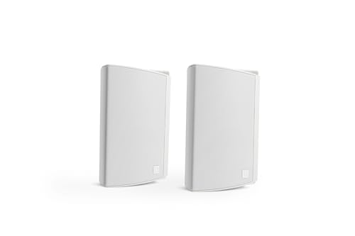 Definitive Technology Dymension AW-450 Outdoor Speaker (White, Pair), Two-Way Surface Mount Wired Speakers, 4.5
