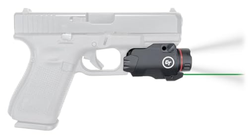 Crimson Trace CMR-207 Rail Master Pro with 400 Lumen Flashlight, Green Laser, Instant Activation and Memory Retention for Pic Rail Mounts, Shooting, Competition and Range