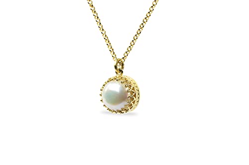 Collier de perles d'or avec pierre de naissance, le cadeau idéal d'anniversaire