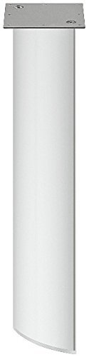 Preisvergleich Produktbild GedoTec® Design Möbel Tischbein elliptisch - Modell H1635 Alu / Tischfuß Aluminium silber eloxiert / Moderner Möbelfüß für Tische und Couch-Tische / Markenqualität für Ihren Wohnbereich
