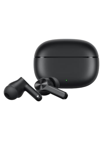 Image of Lynacz Original T200x Earbuds Compatible with Realme, 12 /12+ / 12 Pro Drivers, 25dB Active Noise Cancellation, Quad Mic, 45ms Latency, Long 48H Battery, Fast Charge, IP55 Water Resistant (Black)