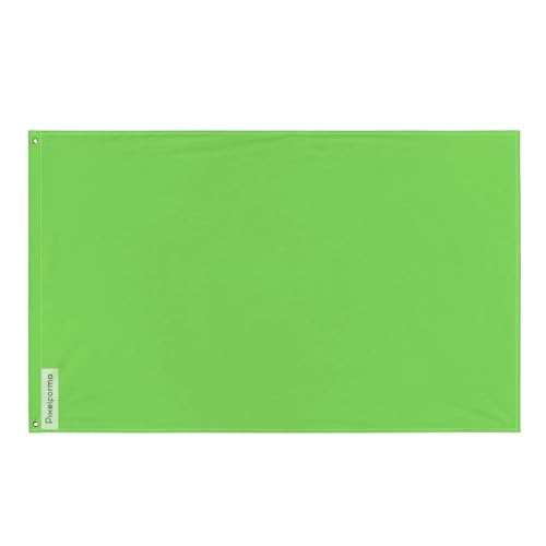 Drapeau vert toutes tailles polyester résistant intérieur extérieur 10 œillets Pixelforma