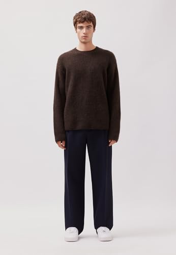 Pull-over marron Seidensticker Studio, maille premium et finitions luxe