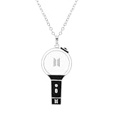 YANENG Army Lightstick Necklace Inspired Pendant 18K Gold Plated Jewelry Merch for Army Fans Gifts