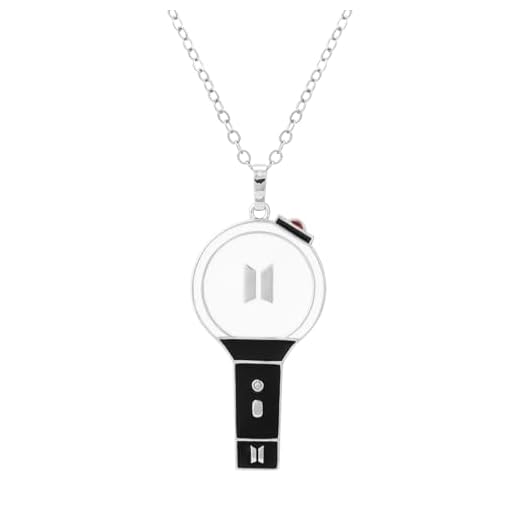 YANENG Army Lightstick Necklace Inspired Pendant 18K Gold Plated Jewelry Merch for Army Fans Gifts