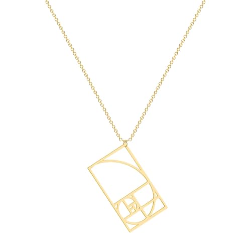 Collier Fibonacci pour professeur ou remise des diplômes, le cadeau idéal en bijoux de maths