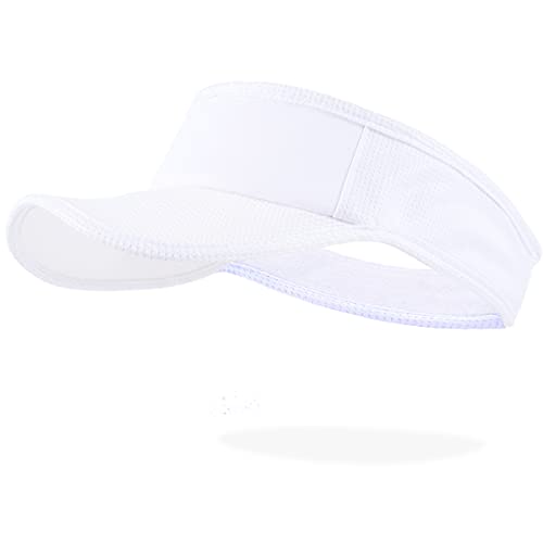 Ruphedy Sonnenschild Damen Sommer Sport Visier Hüte für Golf, Tennis, Laufen Sonnenhut - verstellbar & packbar Cover