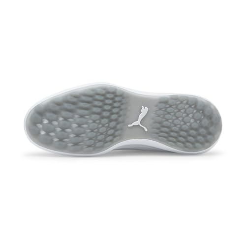 PUMA PUMA Men's Technical Sport Shoe Golf White Silver High Rise, 11