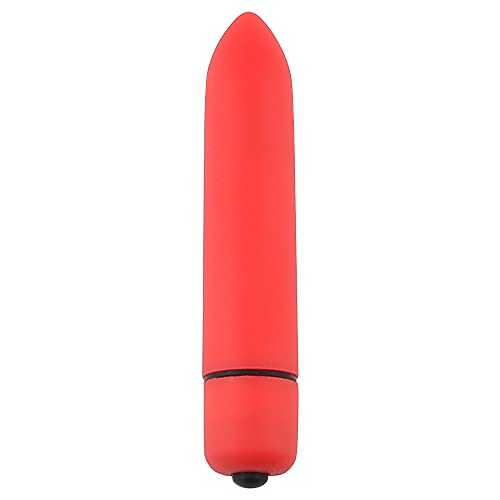 Powerful Bullet Vibrator with 10 Modes, Portable Mini Pocket Vagina Stimulator, Waterproof Super-Strong Adult Sex Toys for Women with Discreet Package Red