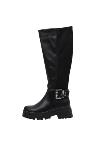 Mtng Para Mujer. 54652 Botas Mission Negro (40), 3 A 5Cm, Cremallera, Casual