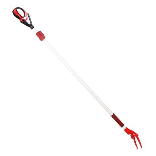 F Fityle Poste Recolector de Frutas Telescópico, Herramienta Ajustable para Recoger árboles Frutales de Mango de 51-90 Pulgadas